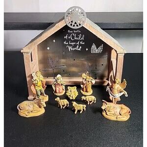 Fontanini 2.5" Heirloom Italian Nativity Set Scene by Roman Inc 11pc Italy Mini